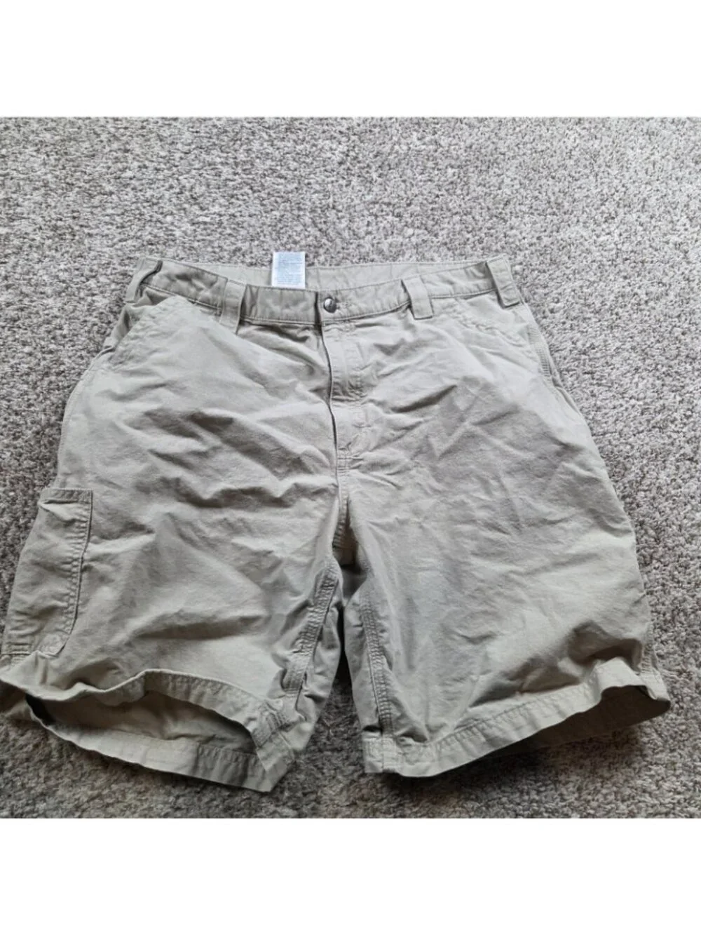 Carhartt Shorts Mens 38 Tan Carpenter Cargo Beige Workwear